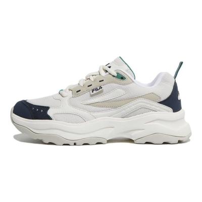 Wood Block Leather Polyester Trendy Sports Low-Top Casual Shoes Unisex Sneaker White 1RM02258E_896
