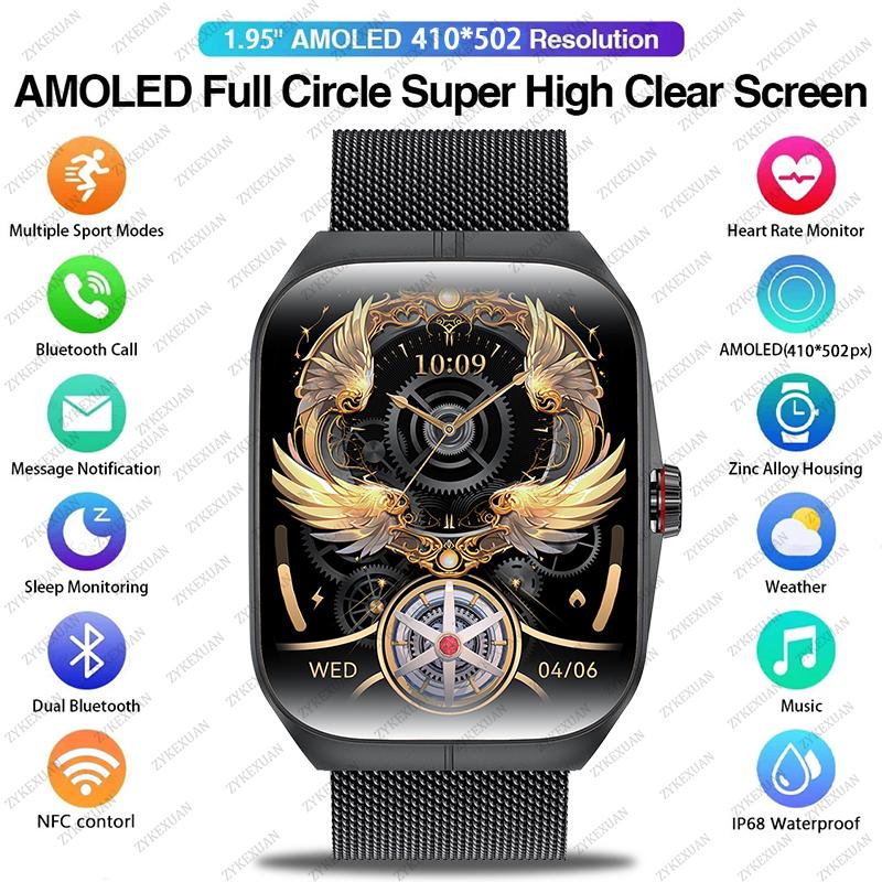 New HD   screen ForWatch 4 Pro Sports Smart Watches Men GPS Track Waterproof Bluetooth Call NFC Smart Watch
