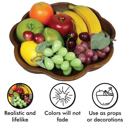 Decorative 12 Piece Handmade Artificial Fruit Set Realistic for Home Use