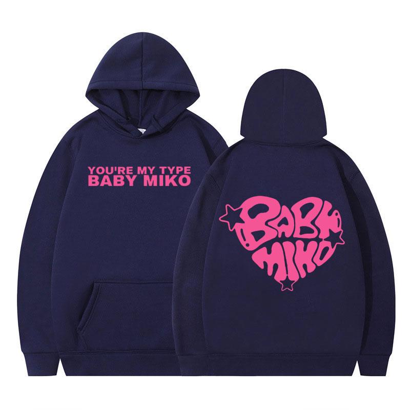 Young Miko Baby Miko Merch Hoodie Men Women Long-sleeved Hip-hop Pullover Loose Casual Aesthetic Trendy Sweatshirt Fan Gifts Top
