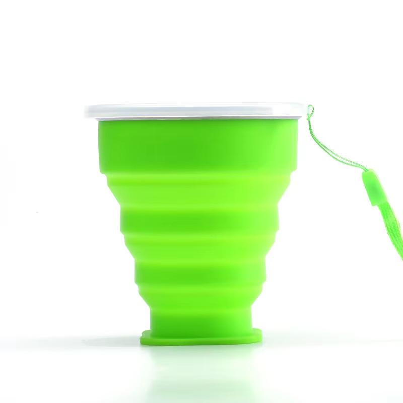 Outdoor Portable Silicone Folding Water Cup, Multifunctional Telescopic Water Cup, Candy Silicone Mouthwash Folding Cup