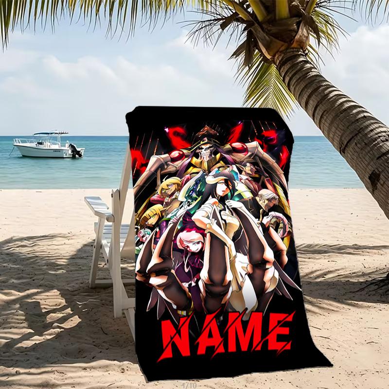 Customizable personalized beach towels Overlord themed designs.Suitable for the beach, yoga, sports;ideal as beach accessories