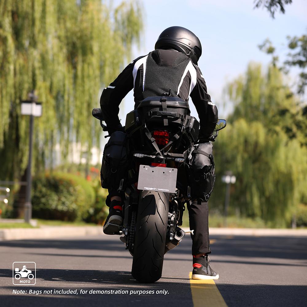 Motorcycle Rearseat Side Bag Base Portable Motor Accessory Universal Motorcross Rear Side Bag Base