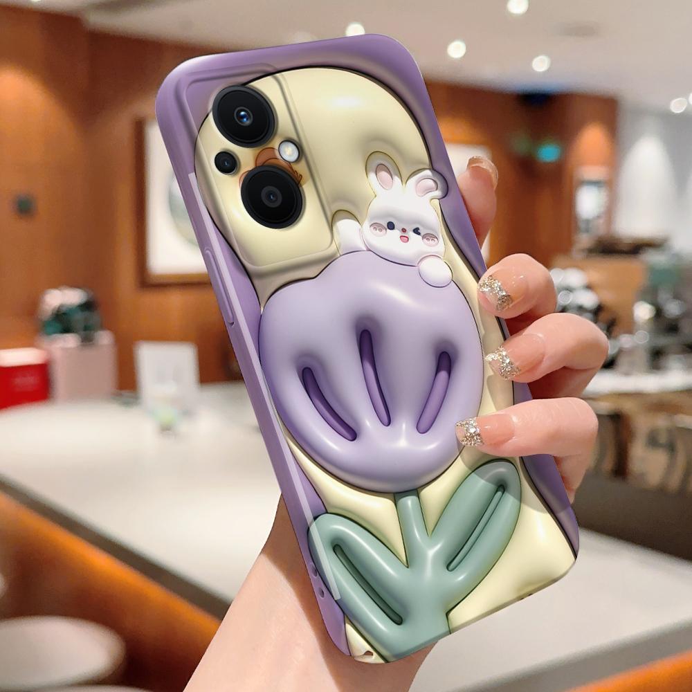 All-inclusive-Film-Telefonhülle, Cartoon-Modedesign, Hartschale, vollständige Abdeckung, stoßfeste Kamera-Schutzhülle für OPPO Realme OnePlus Infinix Tecno