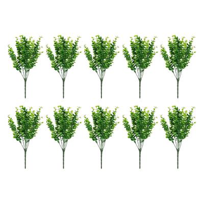 12piece Realistic Artificial Outdoor Plants For Farmhouse Home And Garden Low Maintenance Elegant