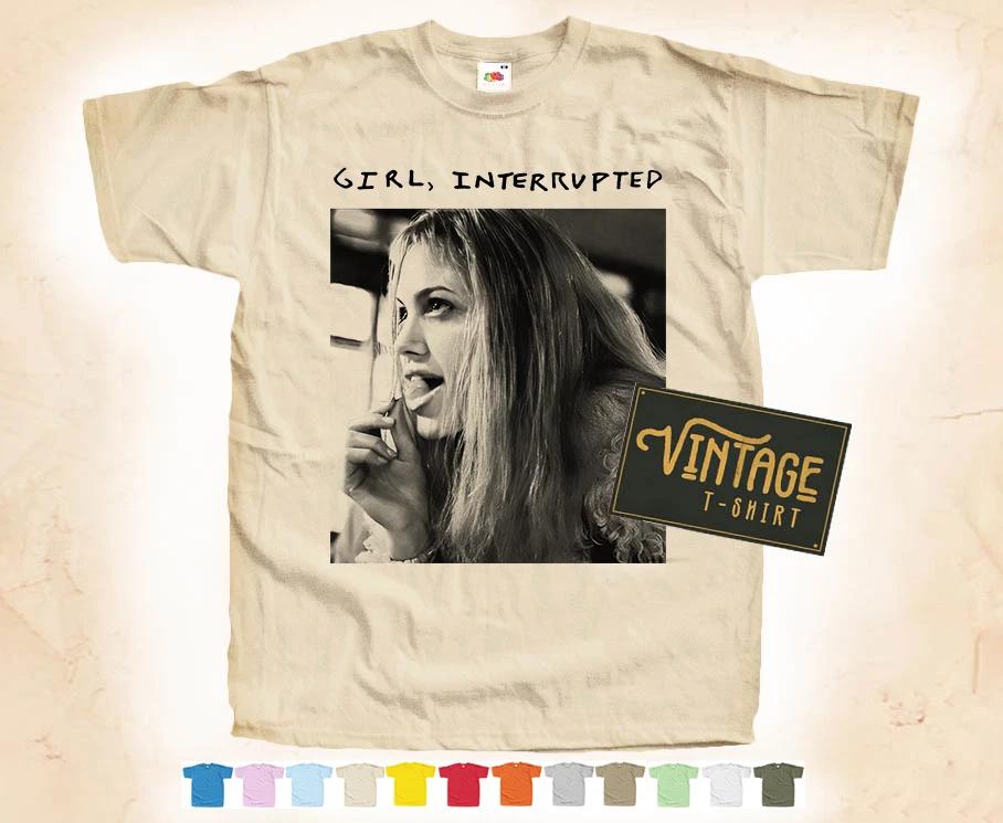 

Black Print GIRL INTERRUPTED T-SHIRT Tee Vintage Poster 12 Colors S-5XL 2XL