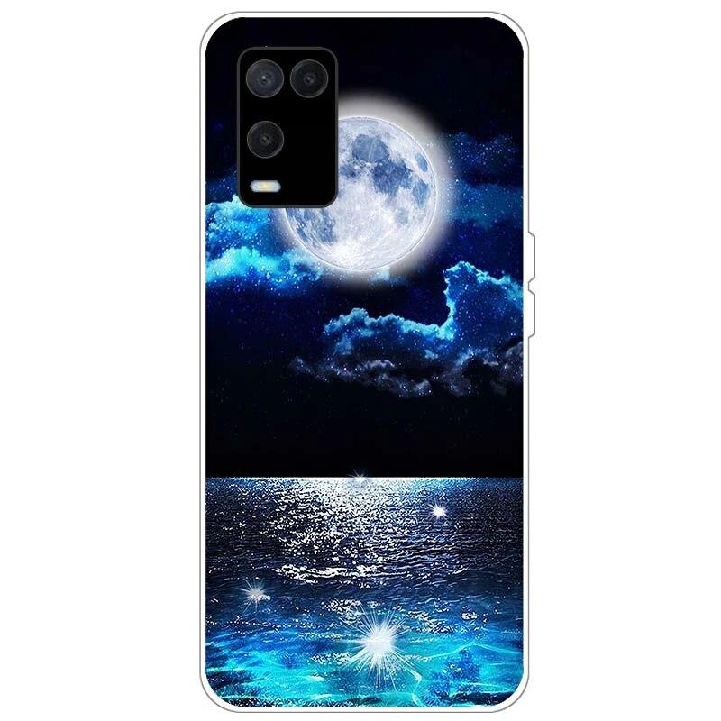 OPPO A54 Case telefonhoz Hátlap OPPO A54 5G 4G Case CPH2239 CPH2195 OPPOA54 A 54 Bumper Silicon Soft Funda fekete tpu tokhoz