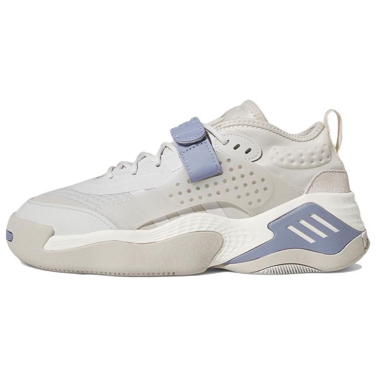 Adidas Originals Streetball 3 Comfortable Trendy Slip-Resistant Durable Lightweight Low-Top Sports Casual Shoes Women Sneakers Gray White Blue GZ9549