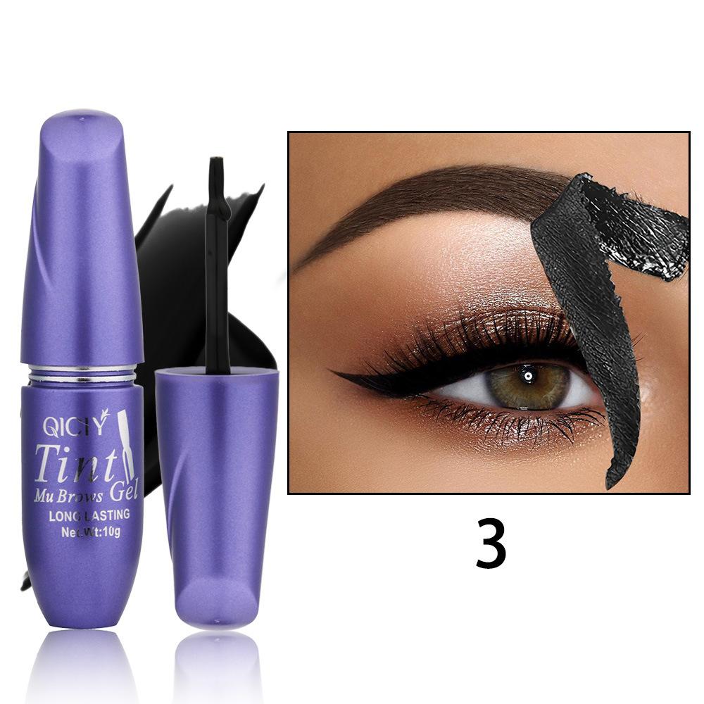 Crème Teinture Sourcils Semi-Permanente Peel Off Imperméable Résistante à la Sueur Gel Sourcils Naturel Longue Tenue Maquillage Sourcils Sauvages Strippés