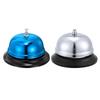 Uxcell Set of 2 Call Bells, 100mm3.94" Desk Bells for Restaurants, Hotels, Kitchens, Bars, Parties, and Classrooms (Blue + Silver)