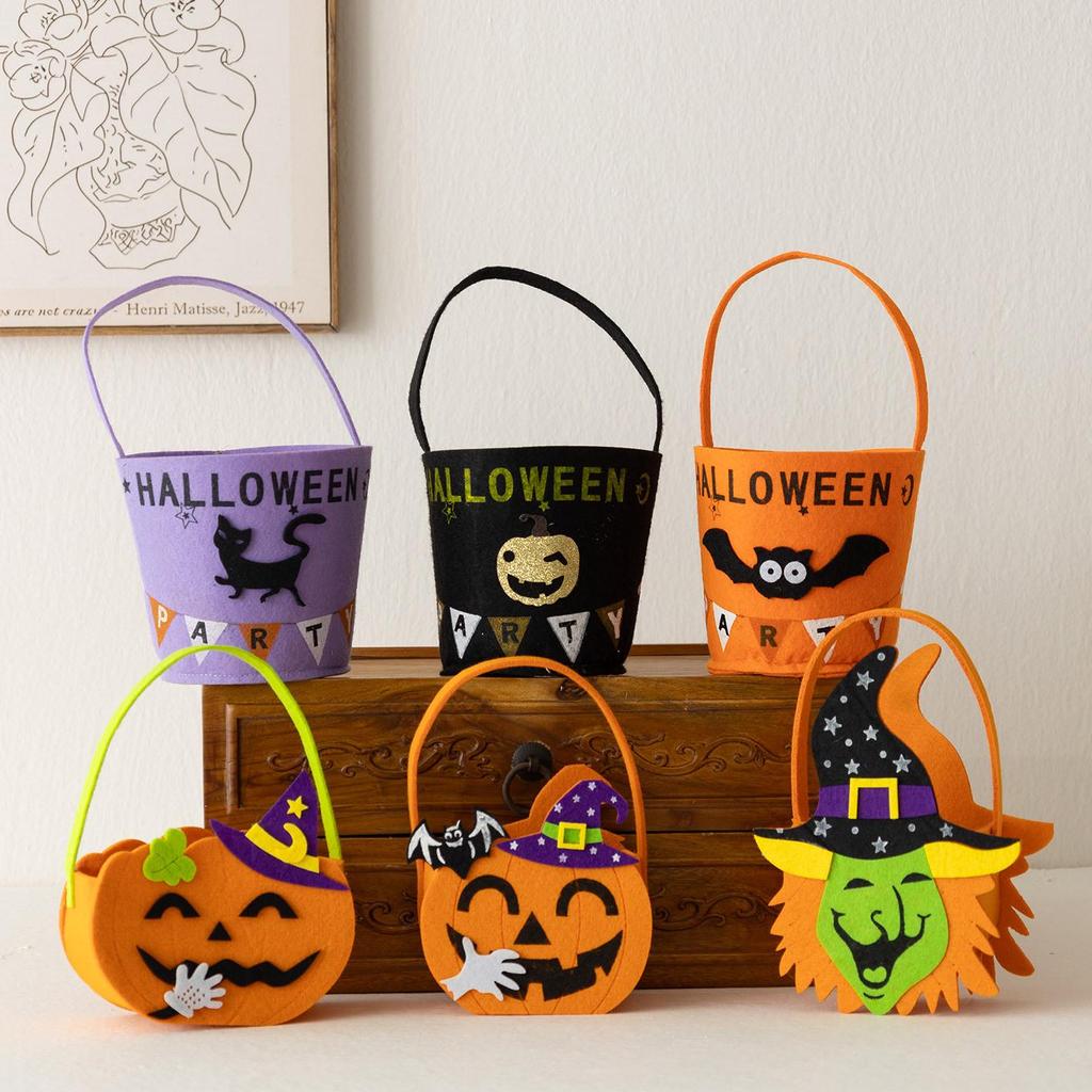 Children's Candy Felt Tote Bag - Easter & Halloween Gift Basket