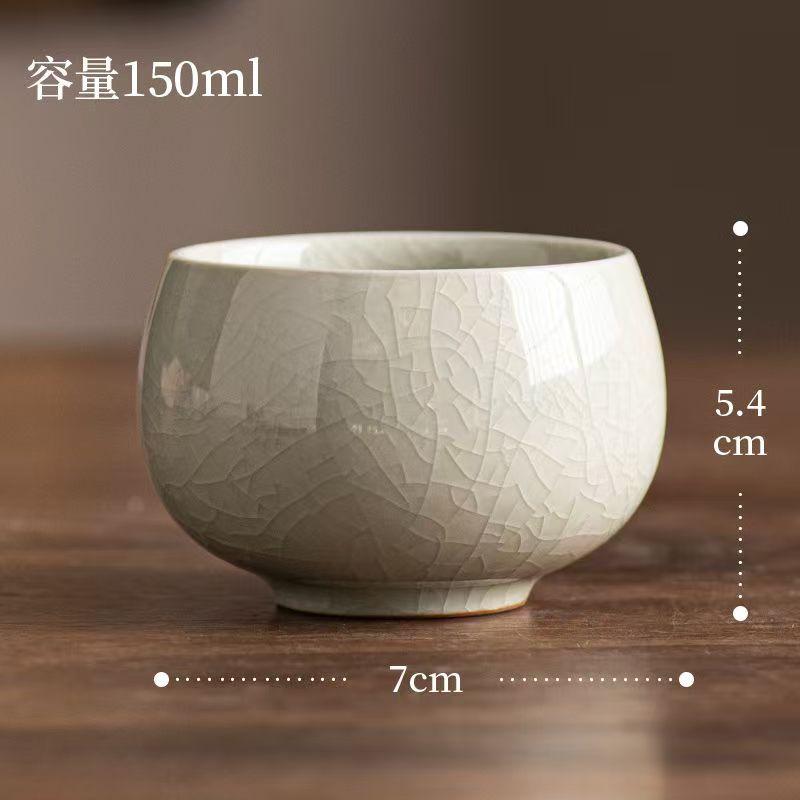 1PC Tea Cup Exquisite Ice Crack Glaze Ceramic Tea Cups Hand-painted Porcelain Master Cup Exquisite Teacup Tea Accessories