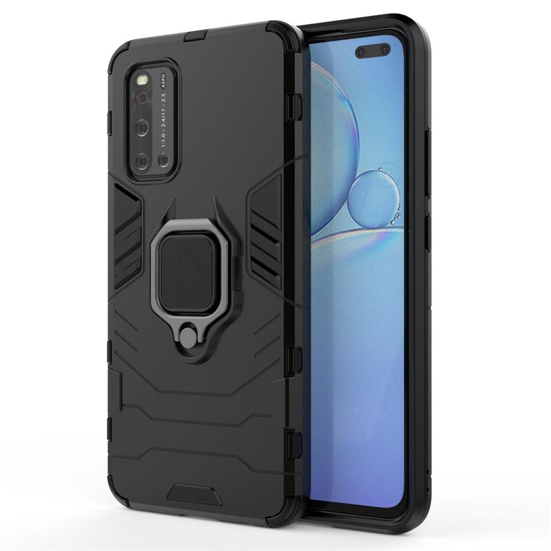 

Чехол-накладка для Vivo V19 для Vivo V17 V15 V11 Pro с магнитным кольцом-держателем, силиконовый бронированный бампер для телефона, задняя крышка для Vivo V19 For Vivo V17(India)