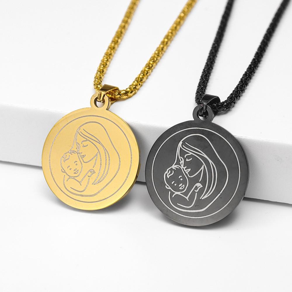 Popular and Fashionable New Mother and Baby Trendy Jewelry Pendant Necklace