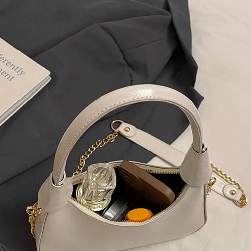 IELGY Fashion Patent Leather Portable Crescent Bag Underarm Bag