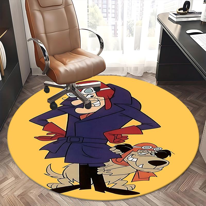 Pilot Dog, Chair mat Round Rug Office carpet, Non slip, Suitable for Living Rooms, Bedrooms,Decor1205740a