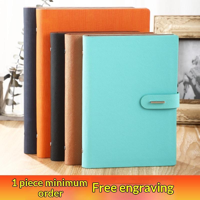 Business Clasp Hardcover Notepad A5 Loose-leaf Detachable Notebook Minimalist Office Meeting B5 Record Book Gift