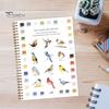 Watercolor Workbook 12 Colors Watercolor Painting Set with Paint Brush Beginner-Friendly Birds Animals Flowers Watercolor Book