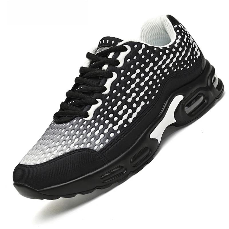Fashion Sneakers for Men Comfort Air-cushion Running Sports Shoes Soft Sole Non-slip Trainers for Jogging Fitness Training