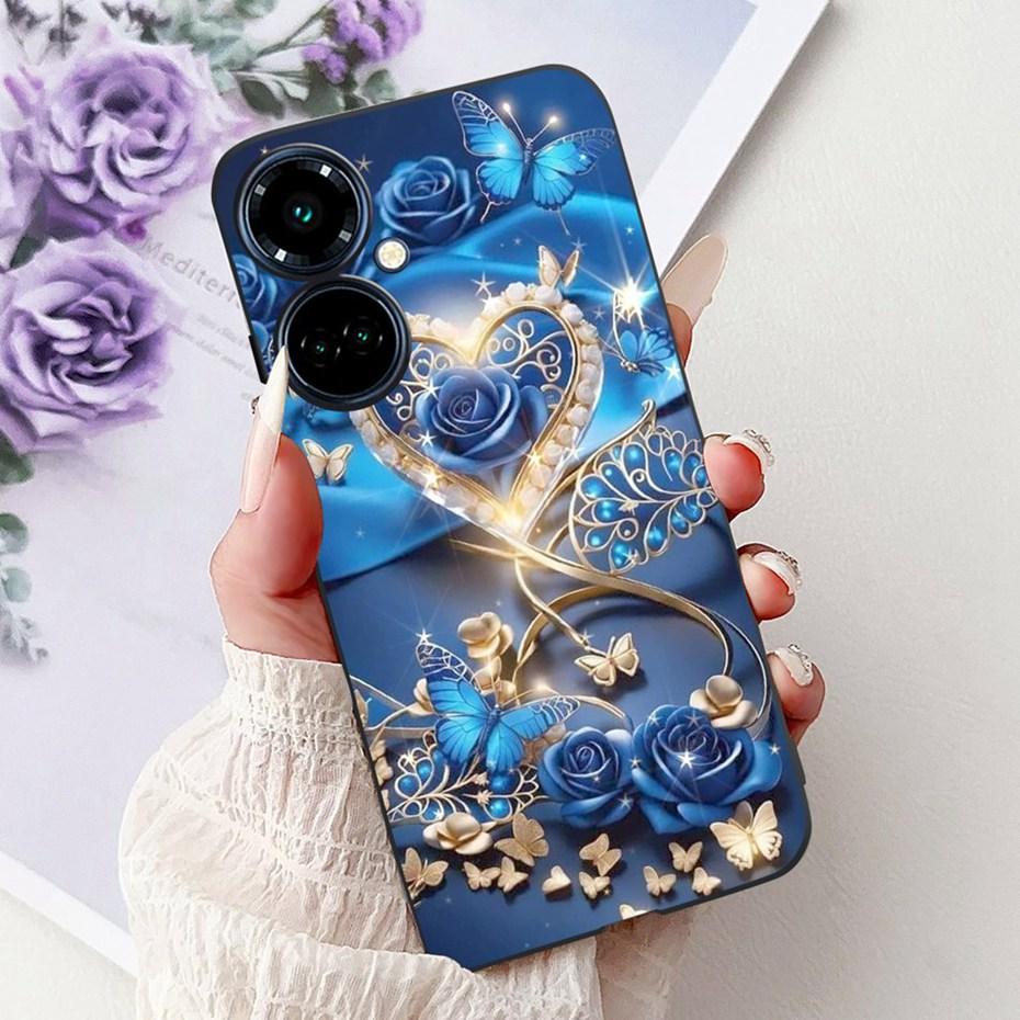 New Design Phone Case For Tecno Camon 19 Pro 5G 4G Camon19 Black Silicone Soft Cover For Tecno Camon 19 19Pro 4G Cases Bumpers