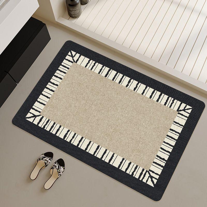 Bathroom floor mat cream wind diatom mud absorbent mat toilet door foot mat bathroom toilet quick drying non-slip carpet