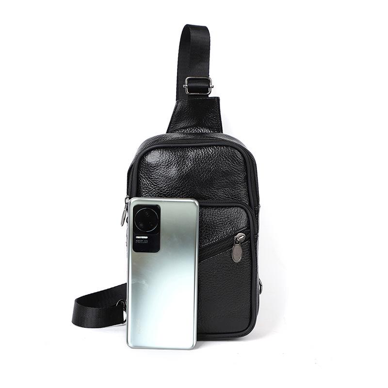 Herren Echtleder Umhängetasche Brusttasche - Leicht und Lässig