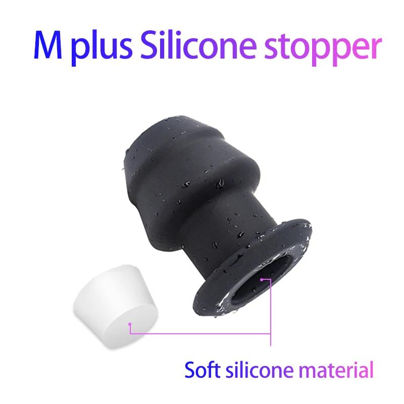 Hollow Anal Expander Huge Dildo Butt Plug Vaginal Speculum Male Treatment Massager Cleaning Enema Gay Anal Sex Toy With Stopper