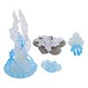Blue Jellyfish Simulation Animal Model Blue Jellyfish Cycle Model Toy Ornament Children Cognitive Gr