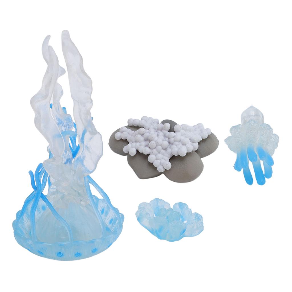 Blue Jellyfish Simulation Animal Model Blue Jellyfish Cycle Model Toy Ornament Children Cognitive Gr