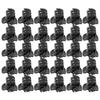 100PCS Black Plastic Mini Clips Small Claws Hair Clip Clamp Clothes Hair Accessories