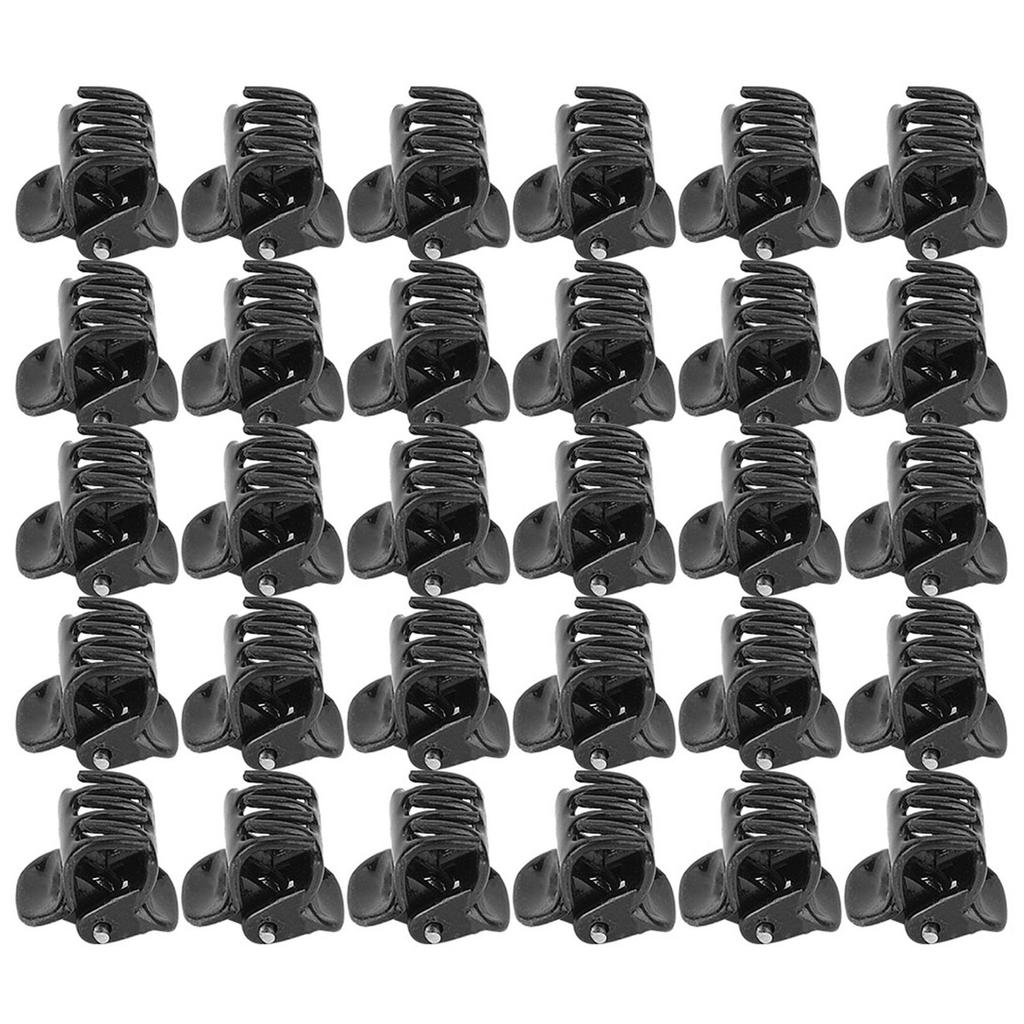 100PCS Black Plastic Mini Clips Small Claws Hair Clip Clamp Clothes Hair Accessories