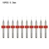 PCB Drill Bits Supplies Trimming Wood Workshop 10pcs Acrylic Aluminium Carbide