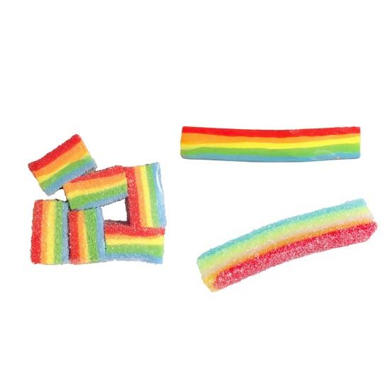 Sour Gummy Candy Strip Toy Slow Rising Stress Relief Colorful Sugar Stick Sensory