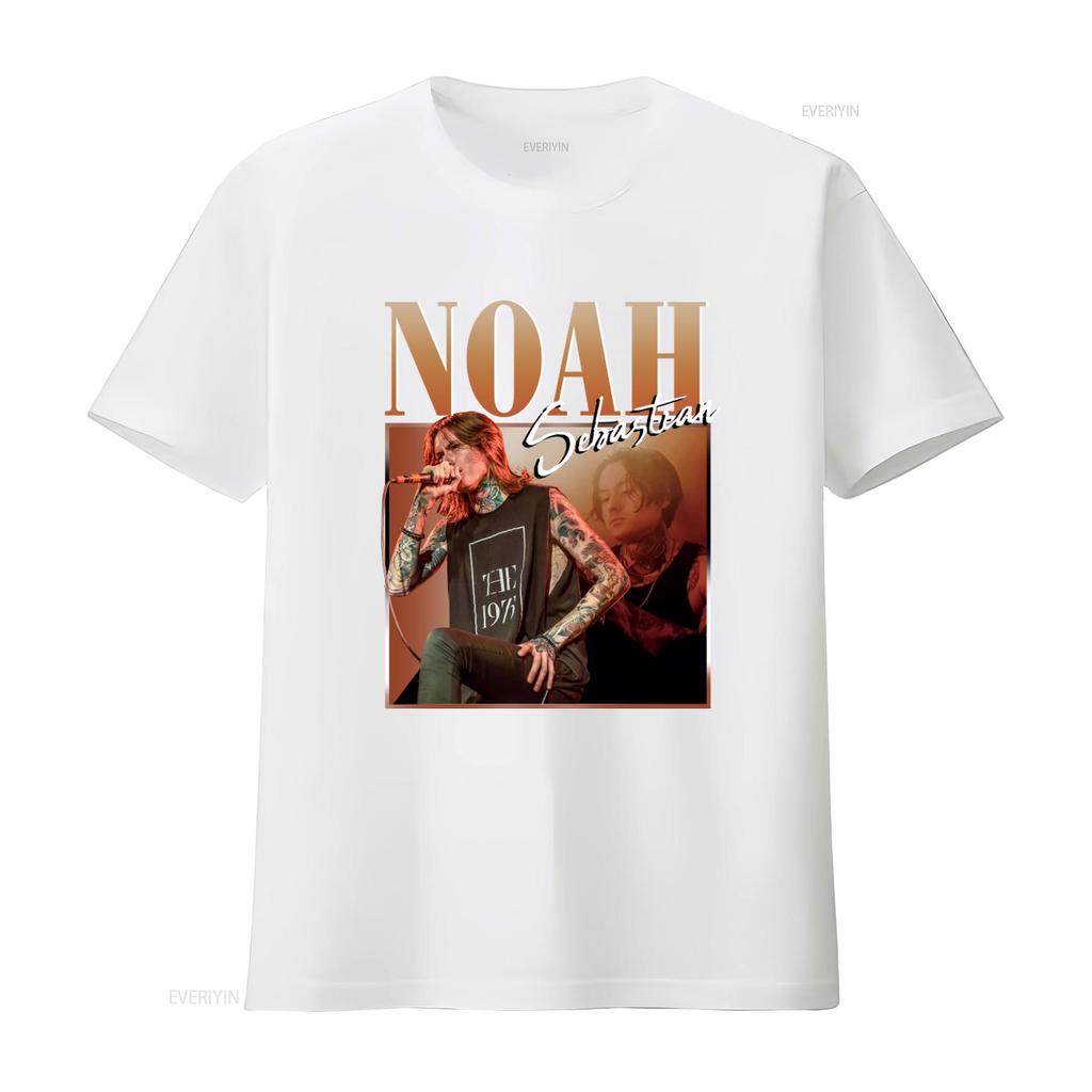 Noah Sebastian Vintage 90s T Shirt Merch Bad Omens Retro Homage Bootleg vintage Washed Casual homme designer clothes Stylish