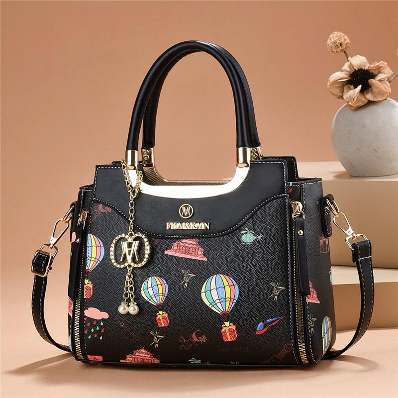 Women’s Trendy Light Luxury Printed Top Handle Bag, Fashion Shoulder Crossbody Purse For Birthday & Valentine’s Day Gift