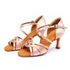 Ballroom Latin Dance Shoes for Women Girls Ladies Woman Tango Salsa High Heels Dancing Shoes Indoor Satin Silk