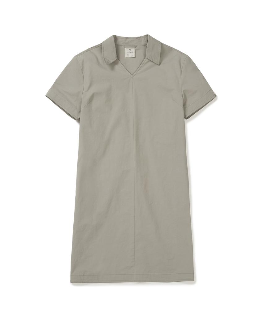 Snow Peak Apparel Work Collared Dress (S25Swfop13) Teal Khaki