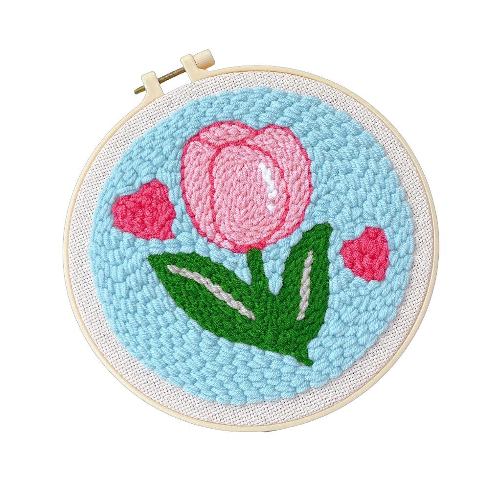 Embroidery Handmade Diy Material Package, Poke Embroidery Poke Music Material Package Kit Pendant DIY material kit