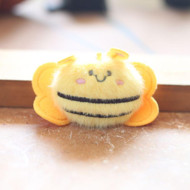 Plush Petite Bee Keychain Stuffed Animal Toy With Filling For Gift Childrens