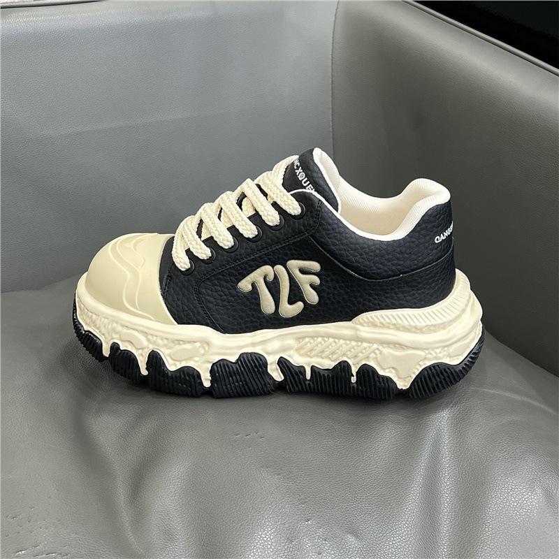 Осень и зима, новые толстоподошвенные кроссовки в стиле  папа , с кожаной отделкой, велюровые, теплые, спортивные и повседневные shoes 38