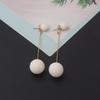 Korean Sweet Stud Earrings for Girls Bobo Plush Ball Long Earrings For Women Temperament Fashion Jewelry Earring brincos
