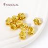 Lantern Shape Spacer Beads 18K Real Gold Plated Beads Separator Accessories For Bracelets DIY Jewelry Making Supplies