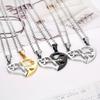 Titanium Steel Pendant Necklace Fashion Stitching Key Lock Jewelry  Couple Accessories
