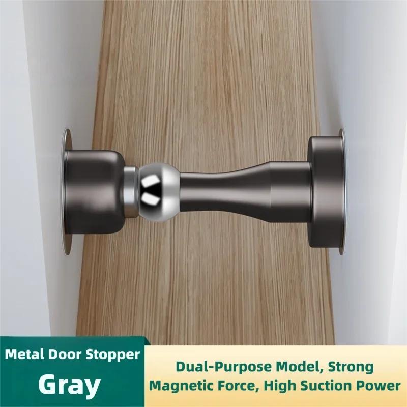 Heavy-Duty Magnetic Door Stopper Stainless Steel Strong New Design for Bedroom Home Safety