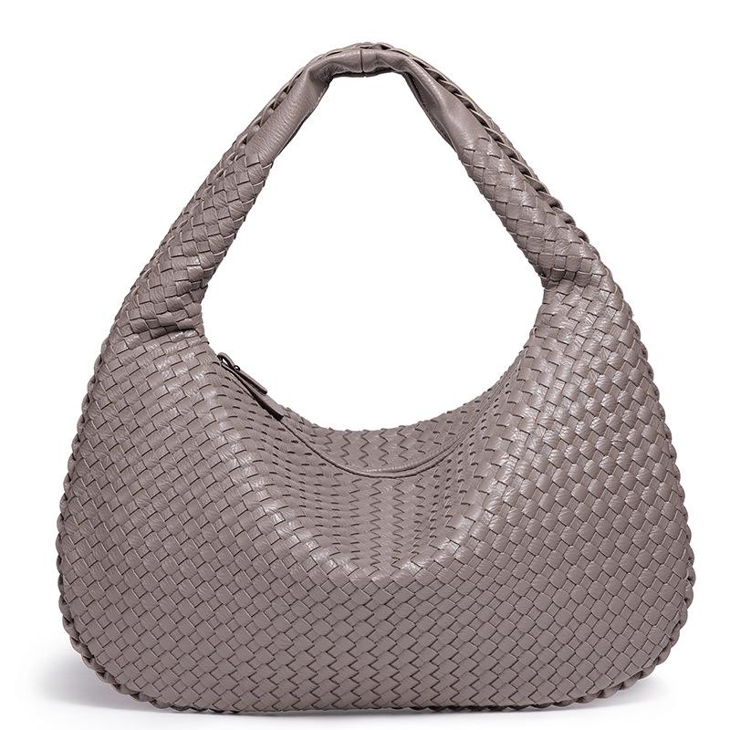 European & American Women's Large Woven Handbag - Handmade Single Shoulder or Crossbody Bag with Large Capacity.