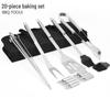 Zhi Shi 20-Piece BBQ Grilling Tool Set with Oxford Bag