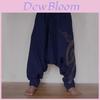 Urban Hip Hop Loose Fit Cotton Pants With Print Design For Men 2024 Summer