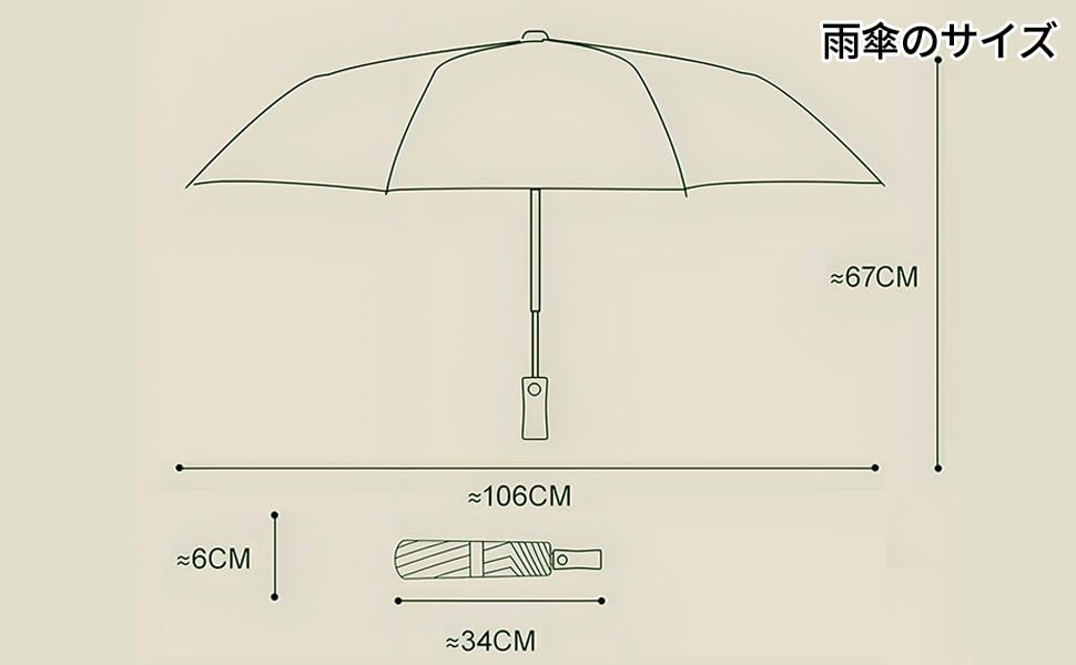Ribs Automatic Folding Extra Suitable for Sun and UV Sun [MYJYG] [348 & Super-Reinforced Construction] Anti-Storm Umbrella, Thick, Rain, Protection,