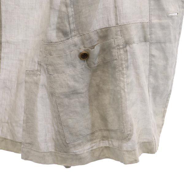 Y's Made in Japan Linen tailored jacket 1 gray Men's Used