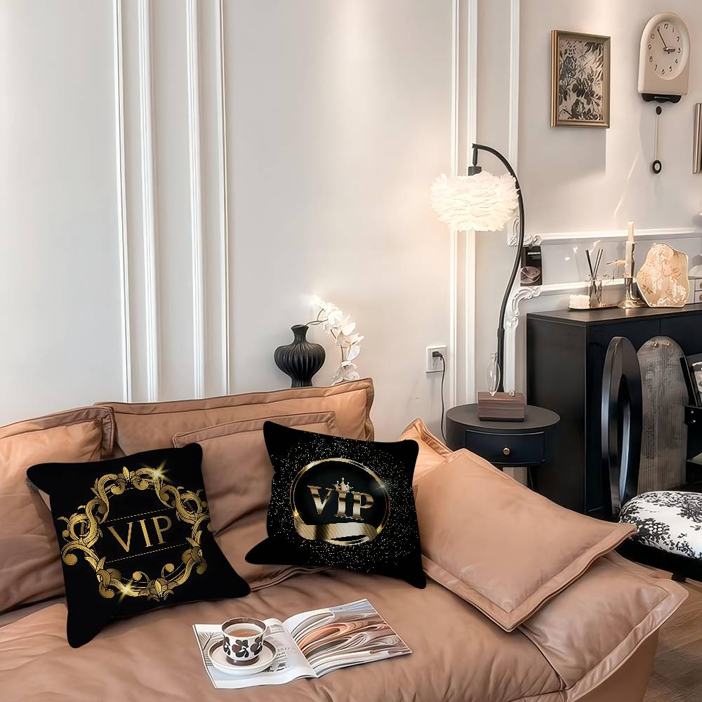 V-VIP Mitglieder Kissenbezug Kissenbezug Polsterung Sofa Zierkissen Heimdekor Kissenbezug